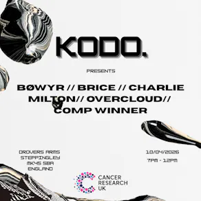 KODO. Presents cancer research fundraiser