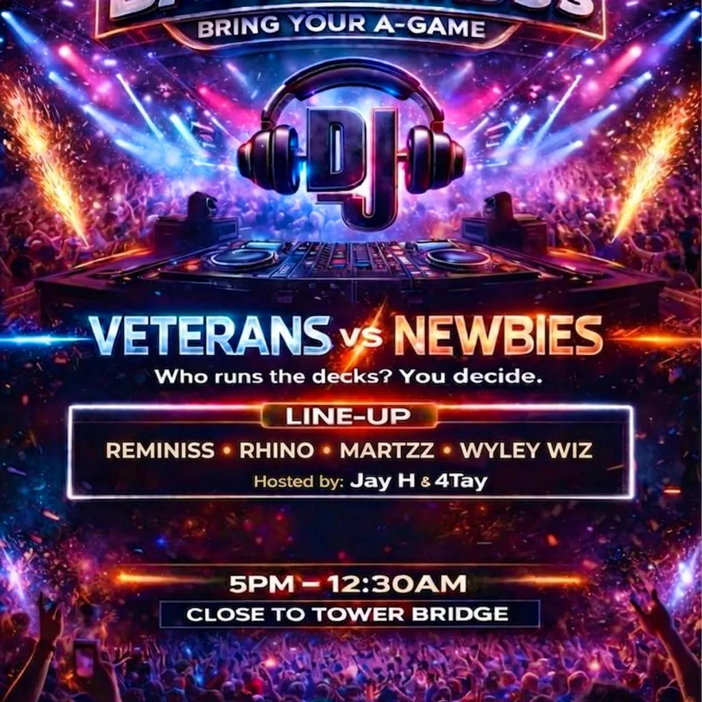 Battle of the DJ veterans vs Newbies at Secret Location Battle Of The DJs