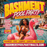 BASHMENT POOL PARTY - Freedom Street Pre-Pool Day Party in MALTA at Medasia Playa