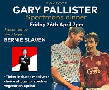 Sportmans dinner - Bernie Slaven - Gary Pallister