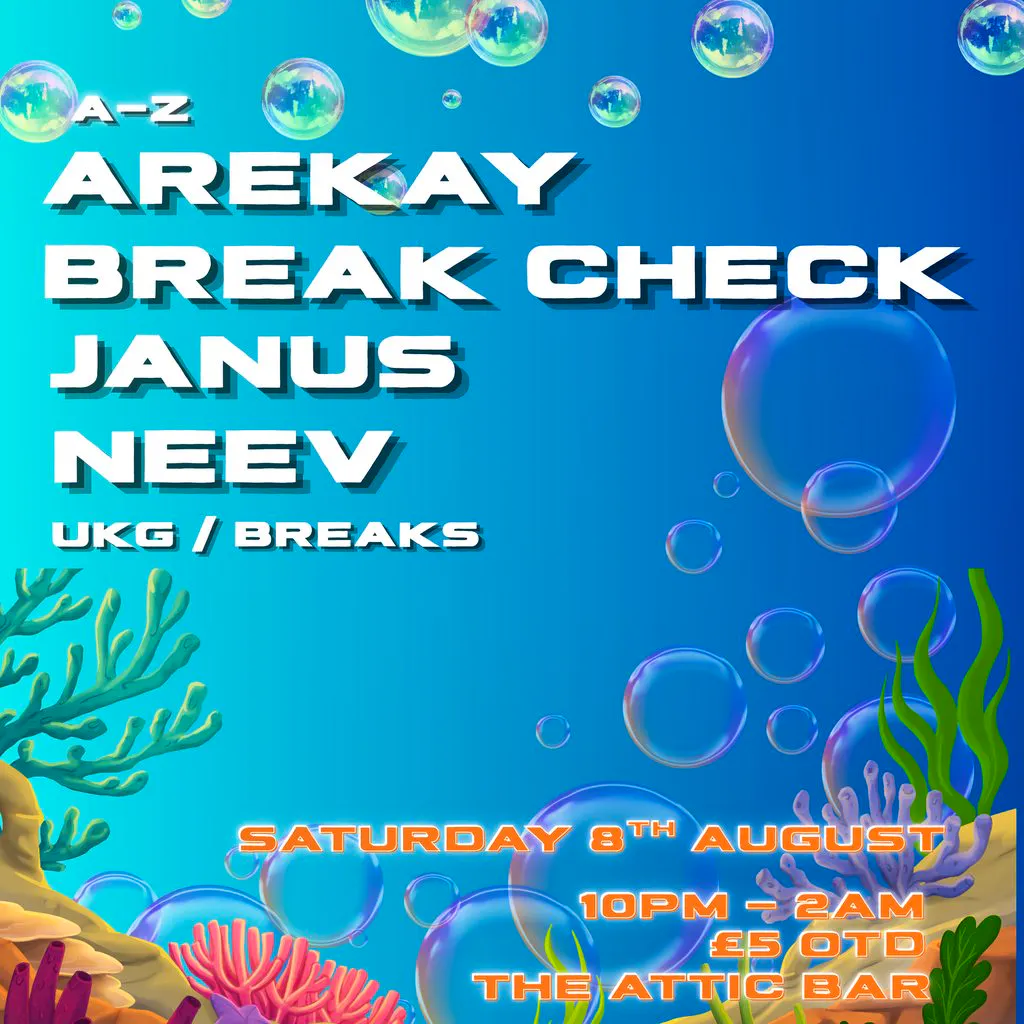 Attic Bar Residents: Arekay, Break Check, Neev, Janus at The Full Moon And Attic Bar