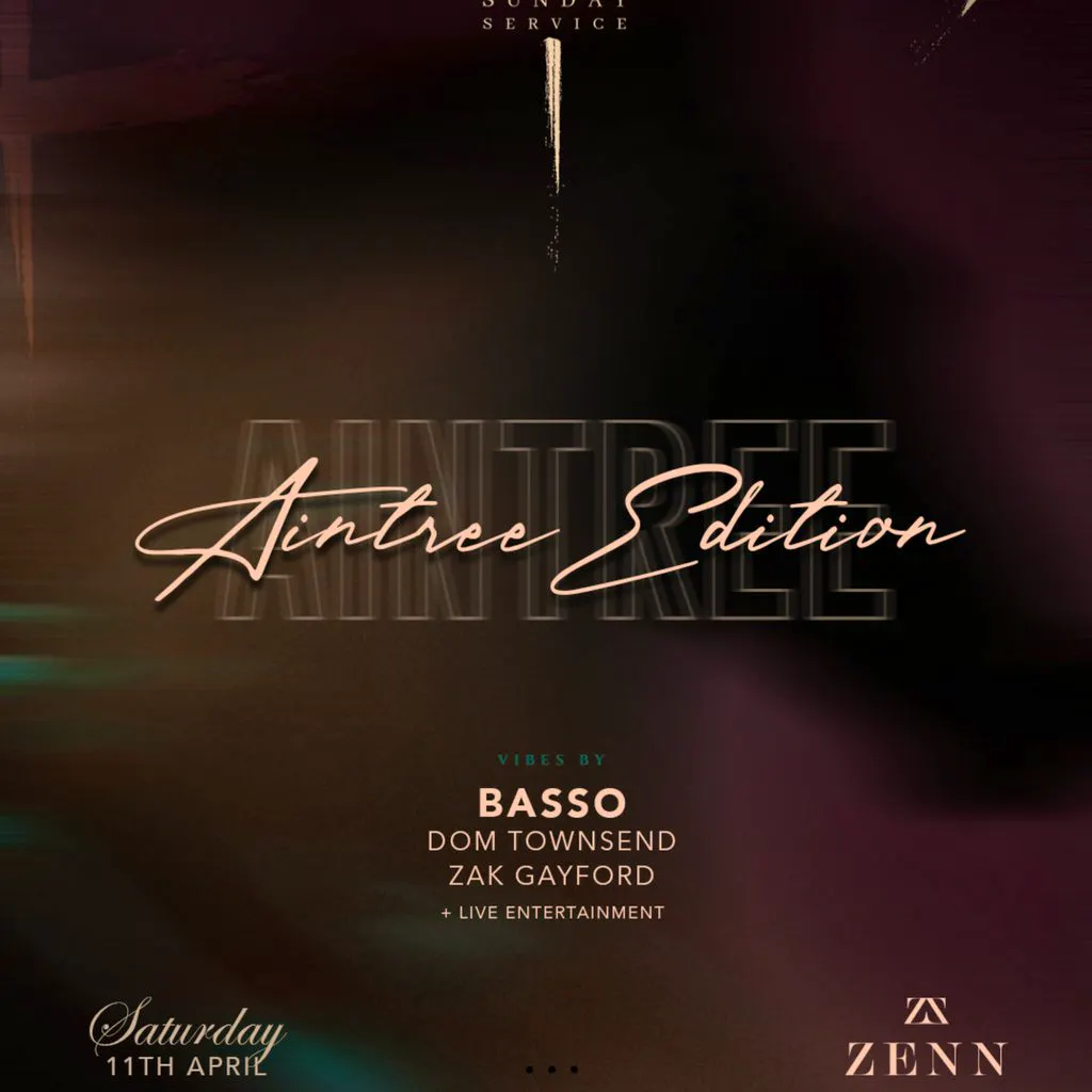 Aintree Afterparty by Sunday Service @ Zenn Liverpool at Zenn Rooftop Bar And Restaurant