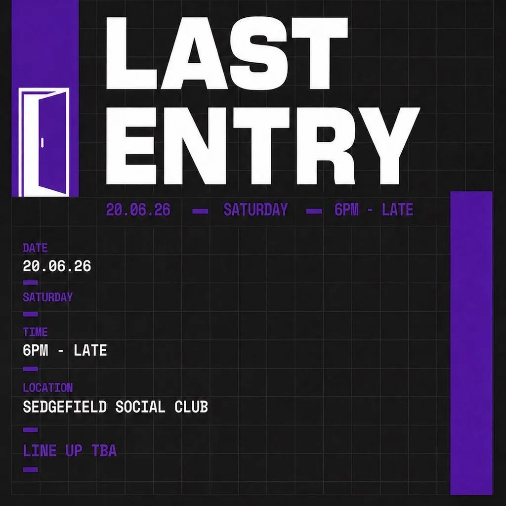 Last Entry at Sedgefield Social Club