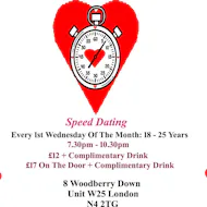 Speed Dating. 18 - 25 years. Wednesdays at Creativity In Our Hands Suzanne Asphall