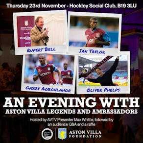 An Evening With Aston Villa Legends and Ambassadors