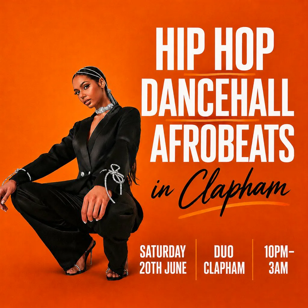 Hip Hop, Dancehall, Afrobeats In Clapham (£5 B4 12am Tickets) at Duo Clapham
