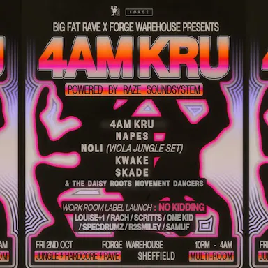 Big Fat Rave x FORGE: 4AM KRU / Powered By Raze Sound System at FORGE WAREHOUSE