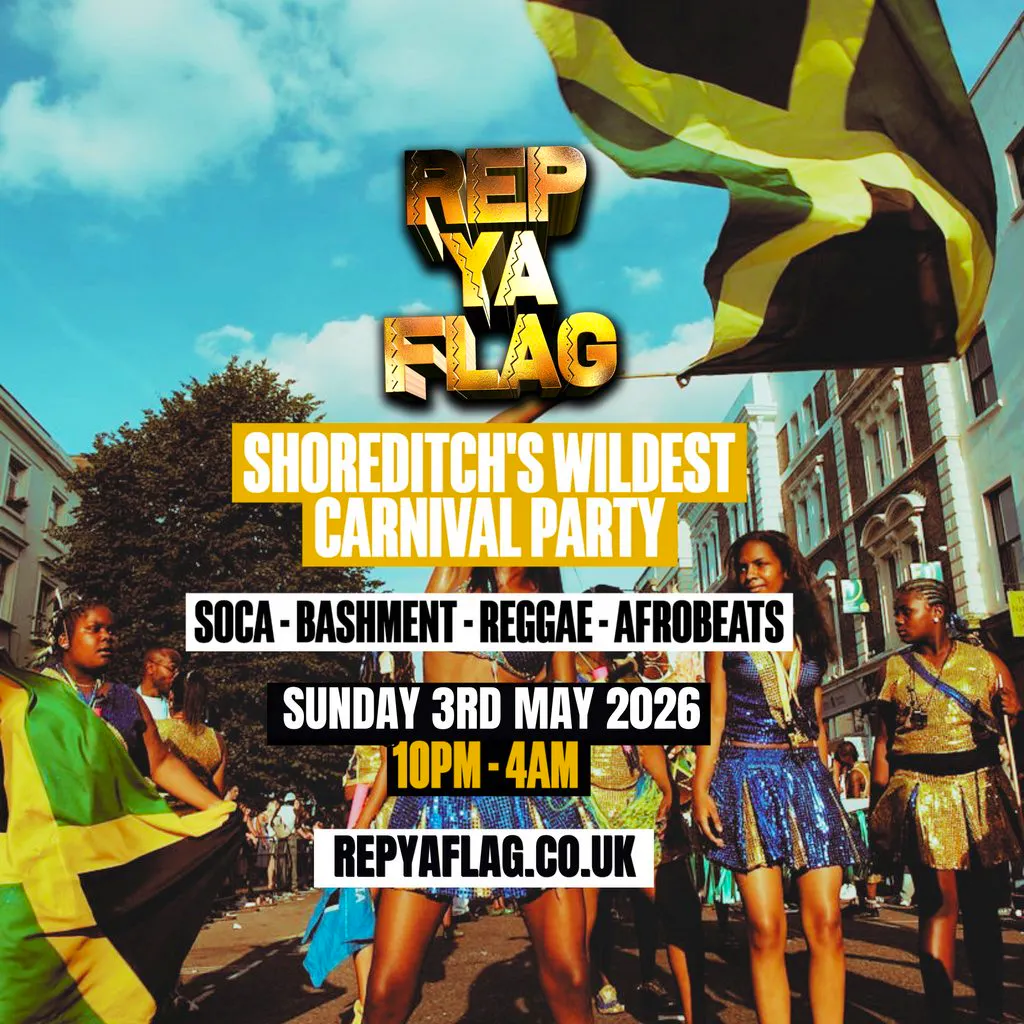 REP YOUR FLAG - London's #1 BANK HOLIDAY Carnival Party at Trapeze Bar