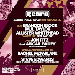Retro At The Albert Hall Tickets | Albert Hall Manchester  | Sat 8th October 2022 Lineup