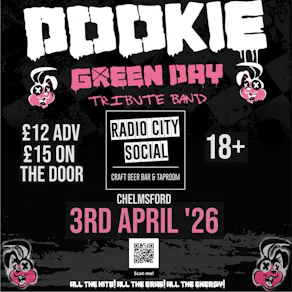 Dookie a tribute to Green Day @ Radio City Social Chelmsford C