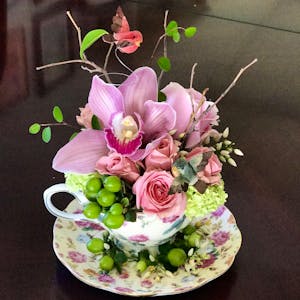 Vintage Tea Cup Flower Workshop