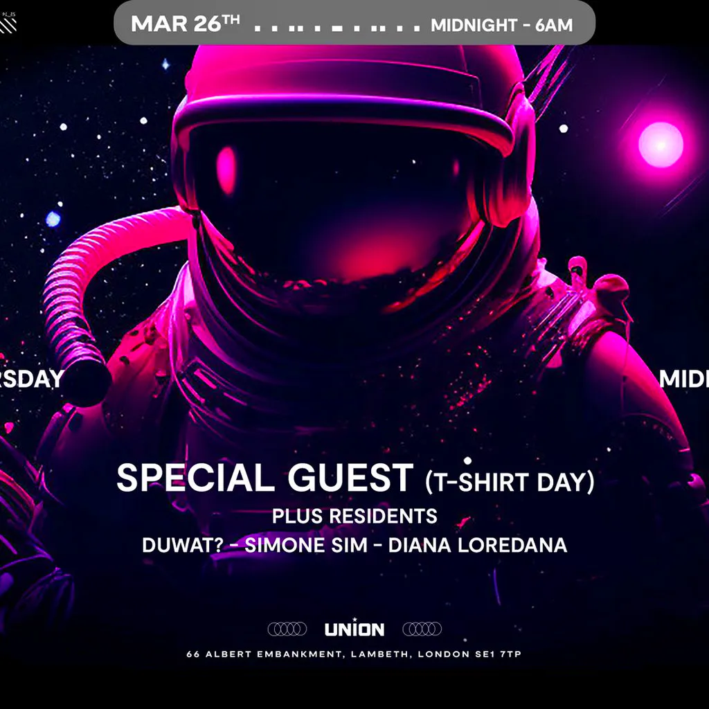 DESIRE - Weekly Thursday After Party - SPECIAL GUEST at Union Club Vauxhall