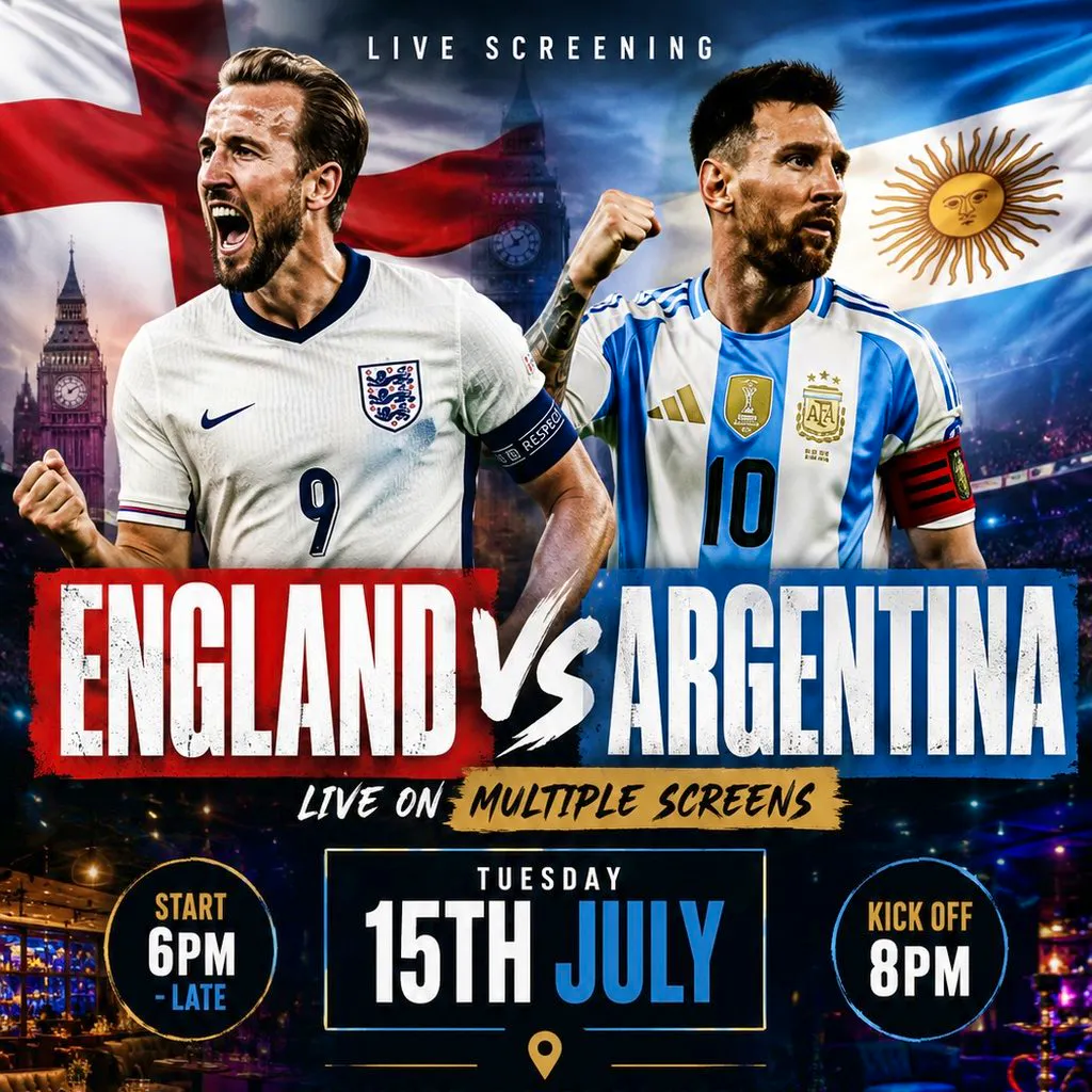 England VS Argentina World Cup Semi Finals at Hayatt Camberwell