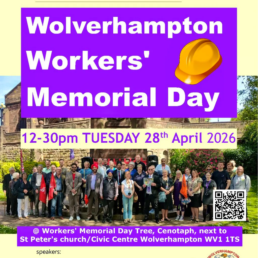 Wolverhampton Workers Memorial Day at Workers' Memorial Day Tree, Wolverhampton