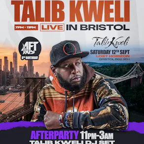 Talib Kweli Live in Bristol! Plus after party with Talib DJ Set!