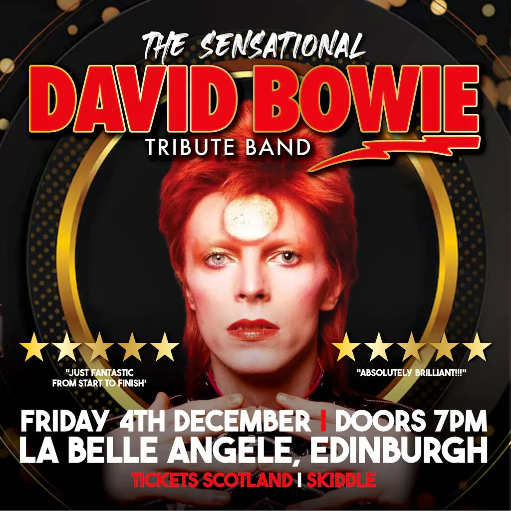 The Sensational David Bowie Tribute Band Christmas Special at La Belle Angele