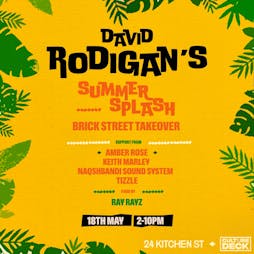 David Rodigan's Summer Splash Tickets | Brick Street  Liverpool  | Sat 18th May 2024 Lineup