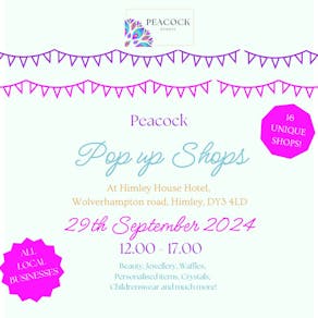 Peacock Pop Up Shops | 29th September