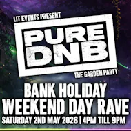 LIT EVENTS presents PURE DNB Garden Party at The Zoo