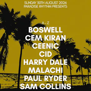 Paradise Rhythm Presents: The Summer Closing Party