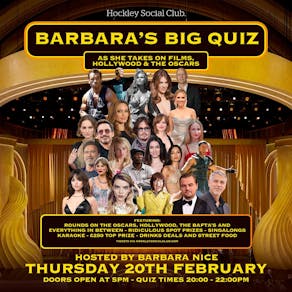 Barbara's Big Quiz: Hollywood, Films & The Oscars!