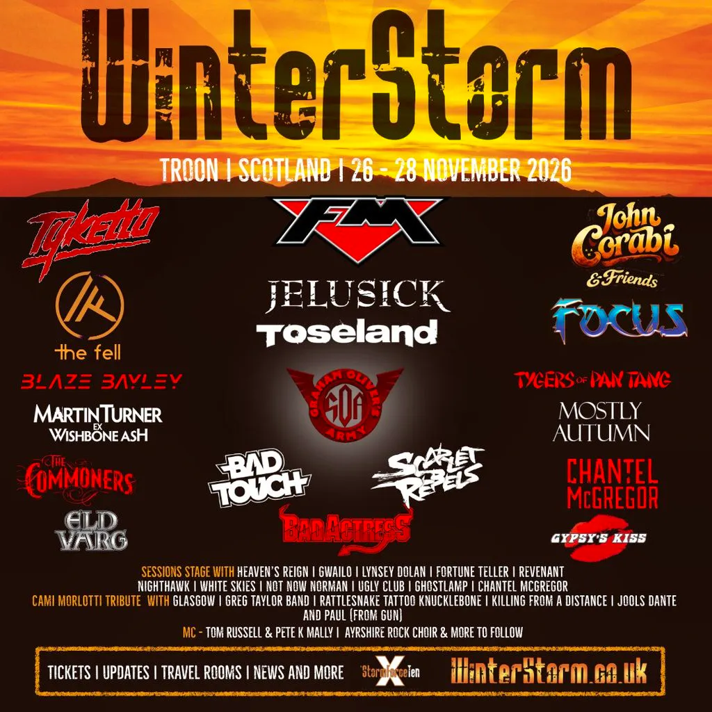 WinterStorm | Scotland's Rock Weekend By The Sea at Troon Concert Hall