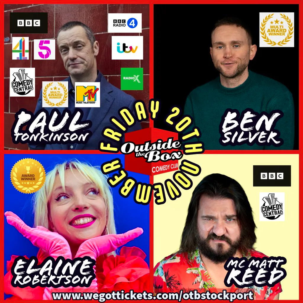 Live Comedy - Friday 20th November at Stockport Garrick Theatre