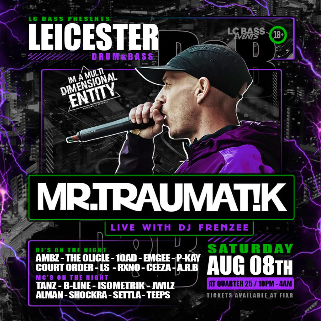 Mr Traumatik tour 2026 at QUARTER 25