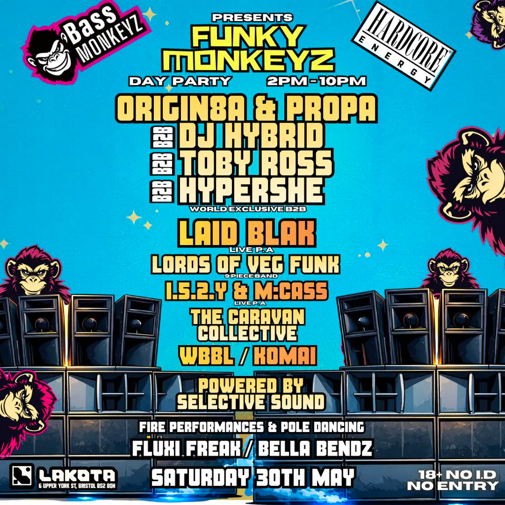 Bass Monkeyz presents: Funky Monkeyz DAY PARTY at Lakota Gardens