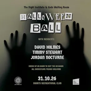 The Night Institute x Gods Waiting Room: Halloween Ball