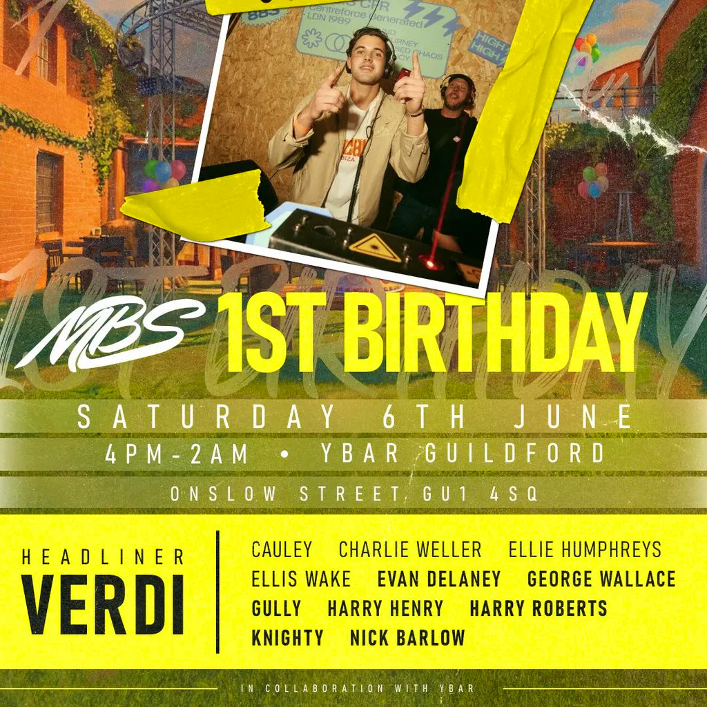 MBS presents: The 1st birthday! at Y Guildford