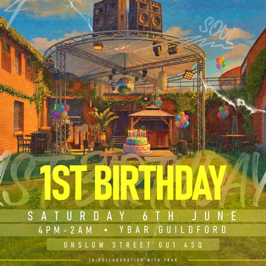 MBS presents: The 1st birthday! at Y Guildford