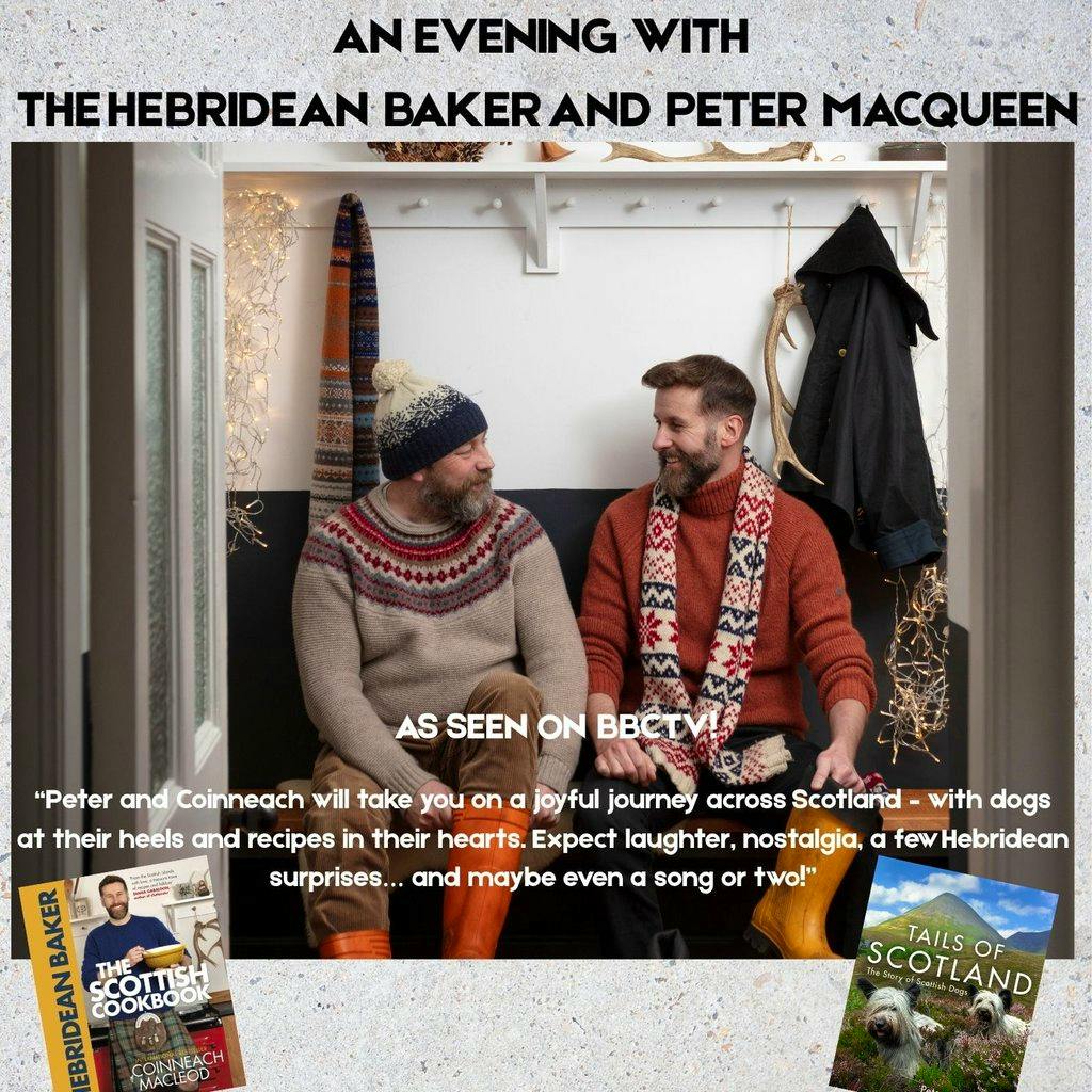 An Evening With The Hebridean Baker and Peter MacQueen at Whitehouse VIllage Hall