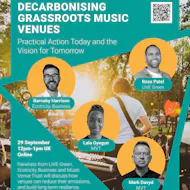 LIVE Talks: Decarbonising Grassroots Music Venues at Virtual Event
