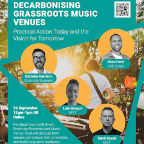 LIVE Talks: Decarbonising Grassroots Music Venues