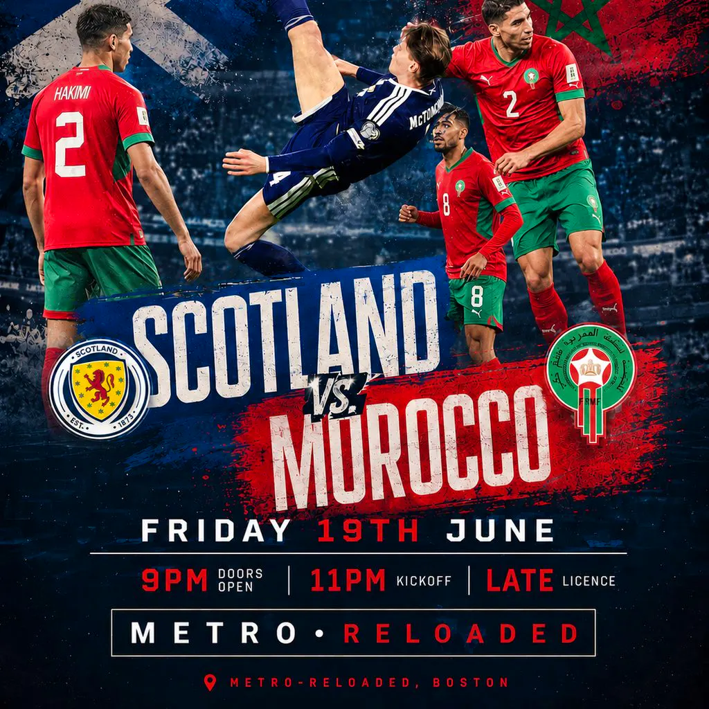 Scotland On The Big Screen - Scotland v Morocco at Metro Reloaded