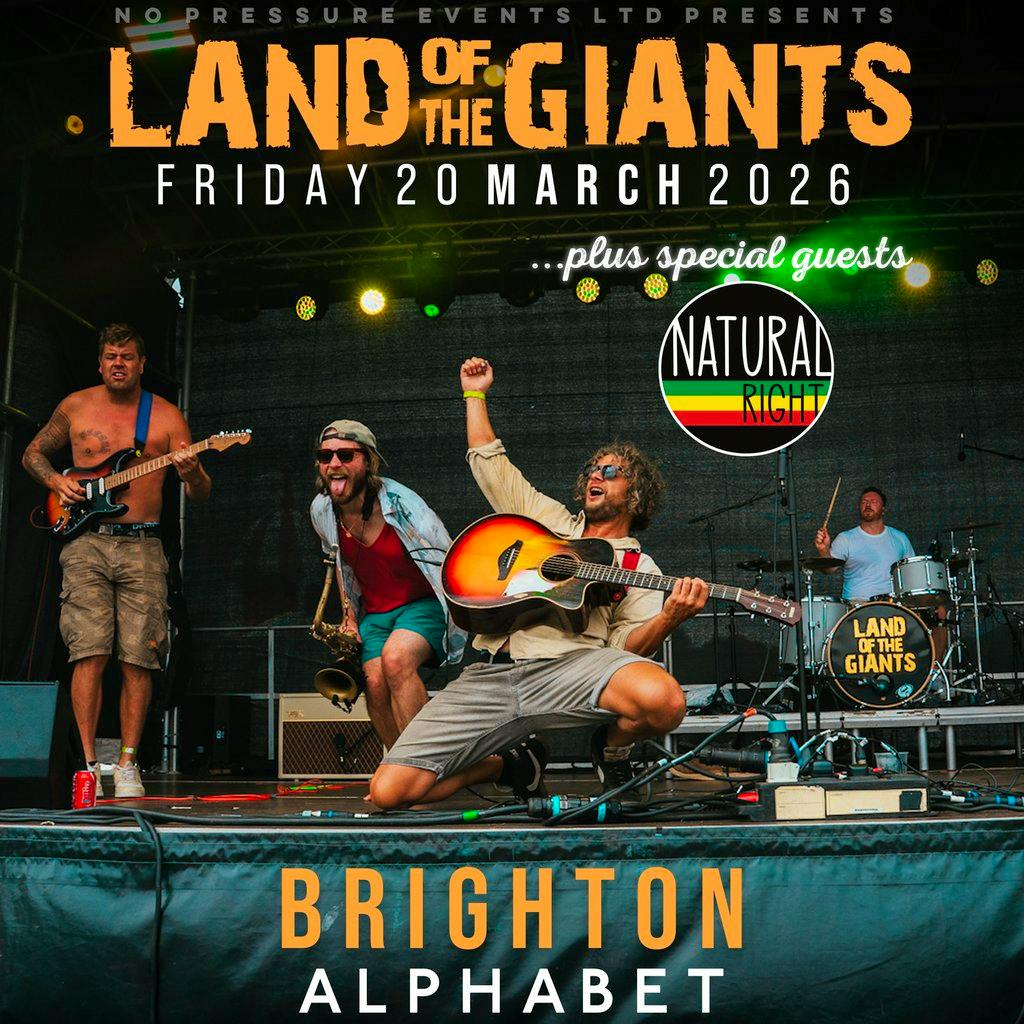 Land of the Giants + Natural Right @ ALPHABET, Brighton at A L P H A B E T