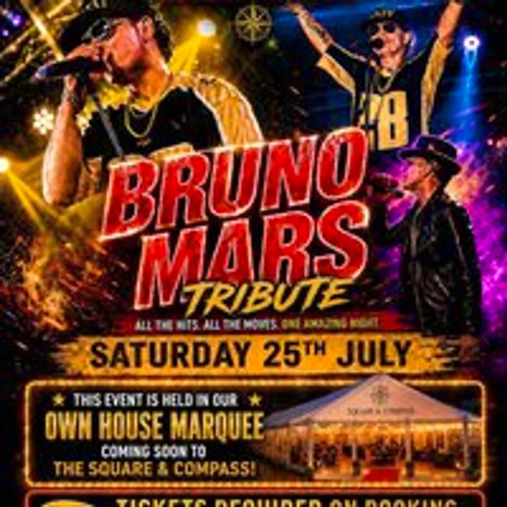 Bruno Mars - Tribute Act at The Square And Compass