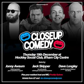 CLOSEUP COMEDY at Hockley Social Club w/ Jonny Awsum