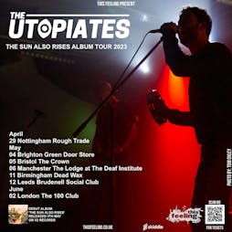 The Utopiates - Manchester Tickets | The Lodge At Deaf Institute Manchester  | Sat 6th May 2023 Lineup