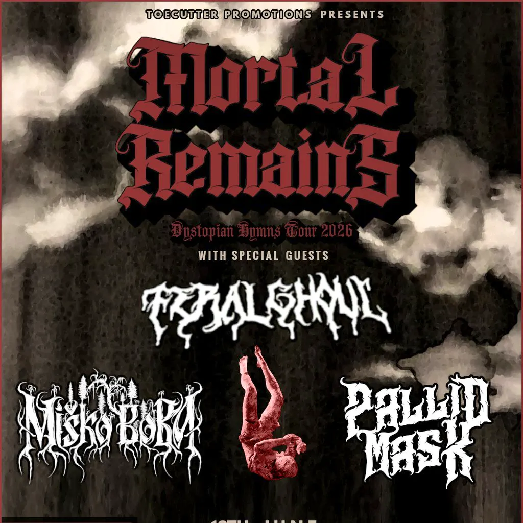 Mortal Remains - Feral Ghoul - Misko Boba - Pallid Mask at Lending Room  The Library