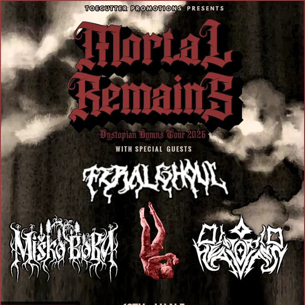 Mortal Remains - Feral Ghoul - Misko Boba - Distorted Heavens at Lending Room  The Library