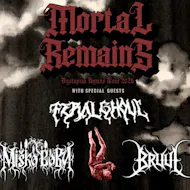 Mortal Remains - Feral Ghoul - Misko Boba - Bruul at Lending Room The Library