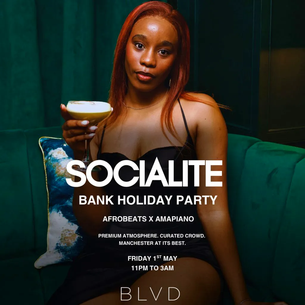 Bank Holiday Party - Afrobeats x Amapiano at BLVD Manchester