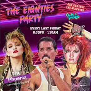 The 80s Party - October 2026 (18+), 8:30pm-1:30am