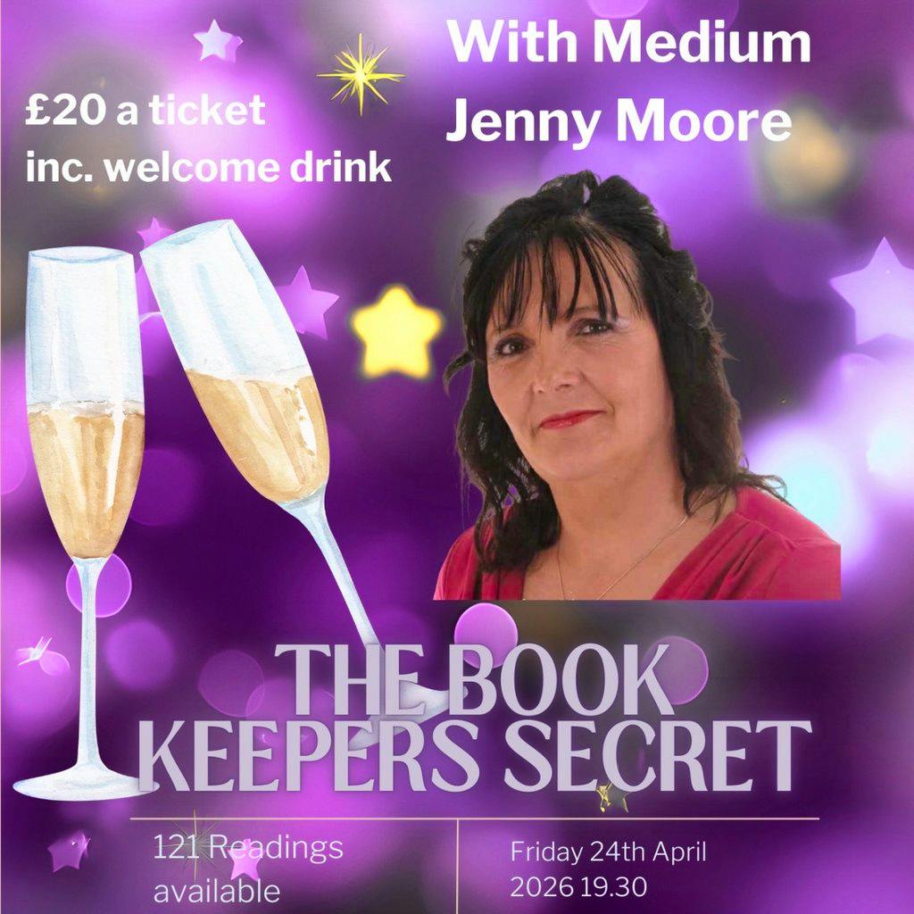 Prosecco & Psychic Night with Jenny Moore at The Book Keepers Secret (Above The Boulevard)