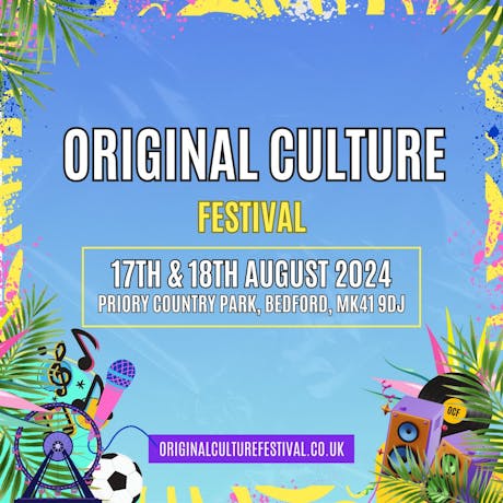 Original Culture Festival 2024 at Priory Country Park Barkers Lane Bedford MK41
