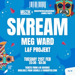 The Tuesday Club: Skream & Meg Ward Tickets | Foundry Sheffield  | Tue 21st February 2023 Lineup