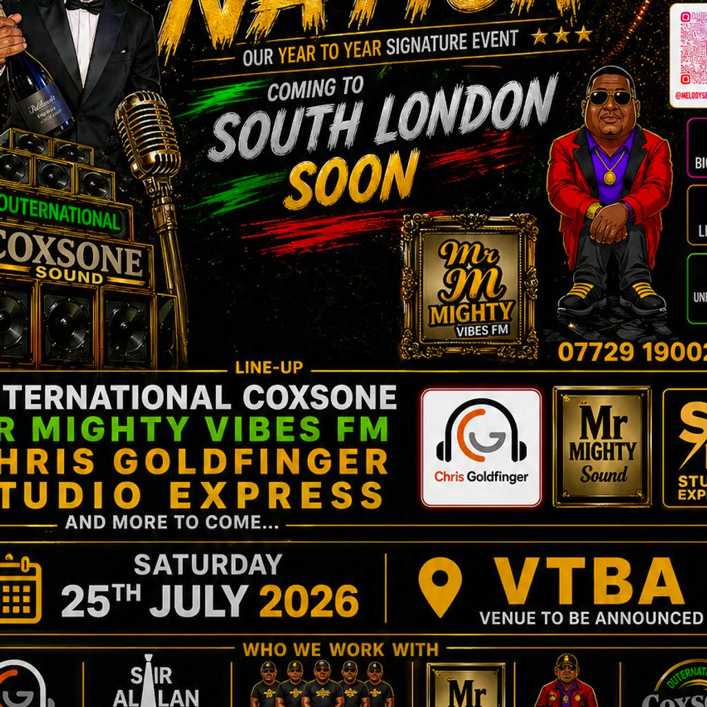 Melody sessions promotions ltd Presents riddim nation at Virtual Event London