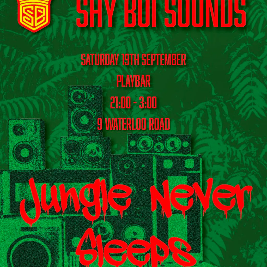 SHY BOI SOUNDS + Drum and Bass + JUNGLE Never SLEEPS at Play Bar Hinckley